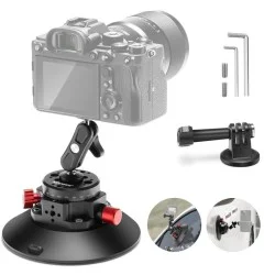 neewer  6" camera or phone suction cup mount _ black